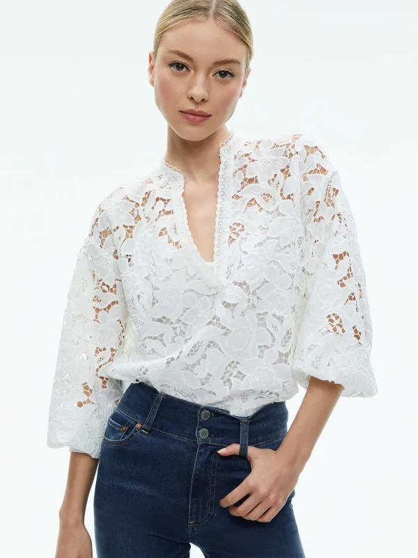 Women Alice and Olivia Aislyn Blouse