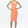 Women Alice and Olivia Alina Looped Straps Midi Dress