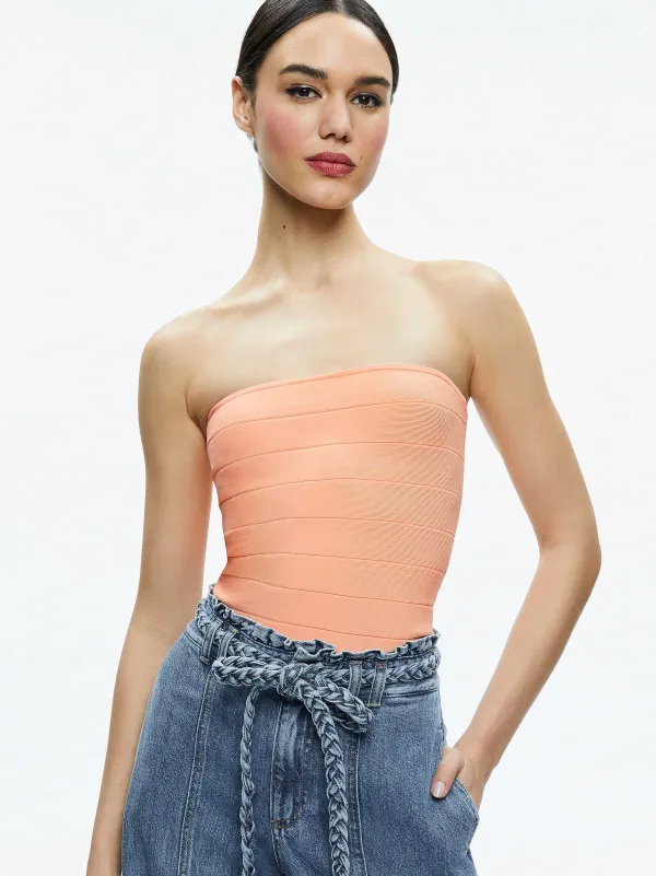 Women Alice and Olivia Alison Full Length Tube Top