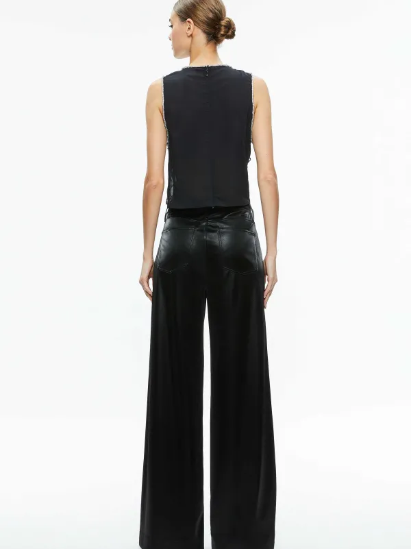 Women Alice and Olivia Amal Embellished Tank With Bandeau