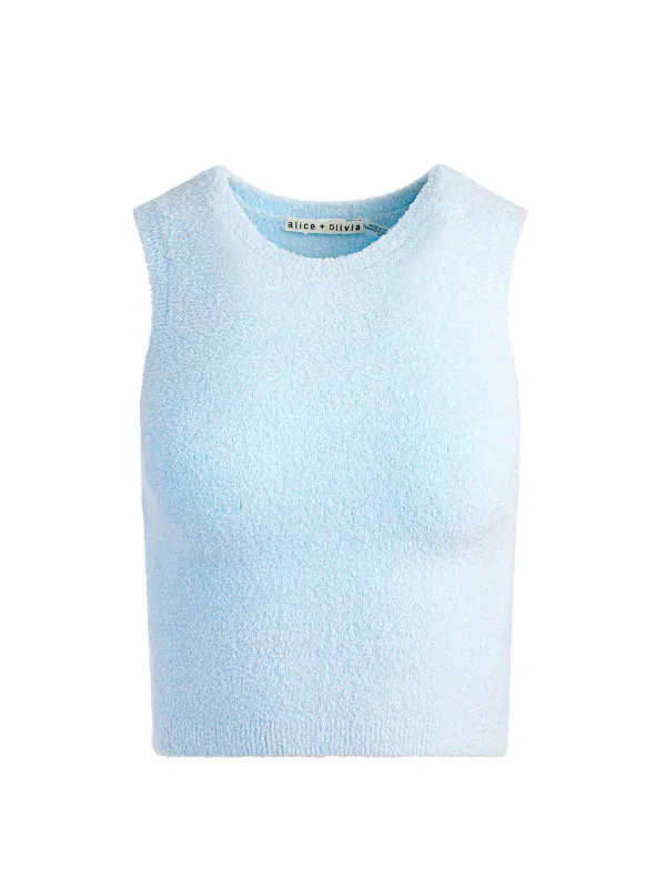 Women Alice and Olivia Amity Sleeveless Cropped Tank