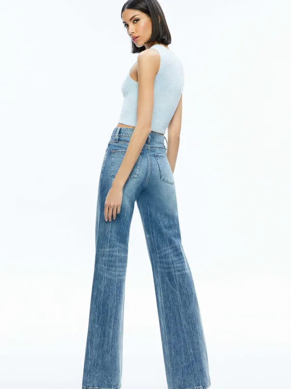 Women Alice and Olivia Amity Sleeveless Cropped Tank