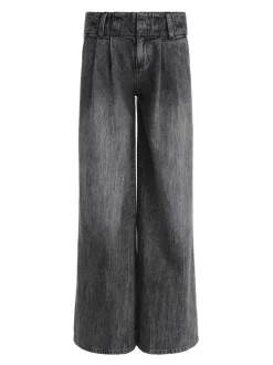 Women Alice and Olivia Anders Low Rise Pleated Jean