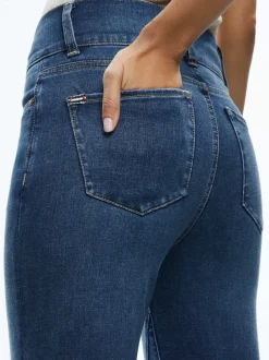 Women Alice and Olivia Beautiful Seamed Wide Leg Jean