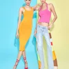 Women Alice and Olivia Beautiful Vegan Leather Patchwork Flare Jean