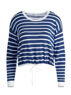 Women Alice and Olivia Bernetta Cropped Drawstring Pullover