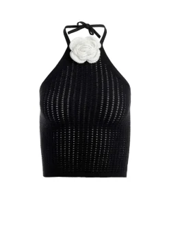 Women Alice and Olivia Bessie Halter Top