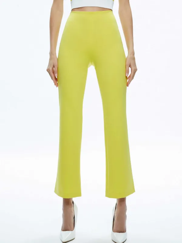 Women Alice and Olivia Boyd Crewneck Tank + Rmp Mid Rise Back-Zip Bootcut Ankle Pant