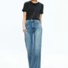 Women Alice and Olivia Braden Drop Shoulder Tee
