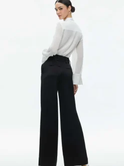 Women Alice and Olivia Brady Oversized Button Down With Bow Tie