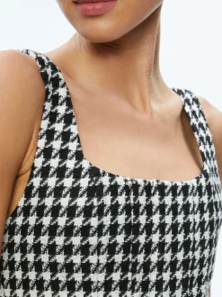 Women Alice and Olivia Breslin Corset Top + Donald Side Button Skirt
