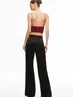 Women Alice and Olivia Carli Crystal Embellished Bra Top