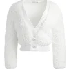 Women Alice and Olivia Casilda Faux Fur Cropped Cardigan