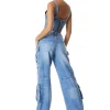 Women Alice and Olivia Cay Baggy Cargo Jeans