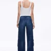 Women Alice and Olivia Cay Baggy Cargo Jeans