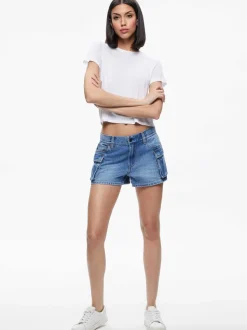 Women Alice and Olivia Cay Low Rise Cargo Short