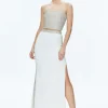 Women Alice and Olivia Ceresi Embellished Crop Top + Marilynn Embellished Maxi Skirt