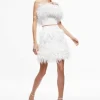 Women Alice and Olivia Ceresi Feather Top