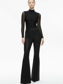Women Alice and Olivia Clarinda Turtleneck Bodysuit