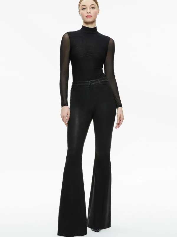 Women Alice and Olivia Clarinda Turtleneck Bodysuit