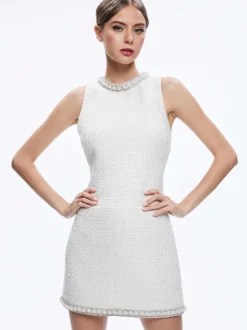 Women Alice and Olivia Coley Embellished Mini Dress