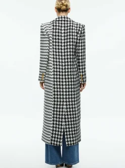 Women Alice and Olivia Colley Long Tweed Coat