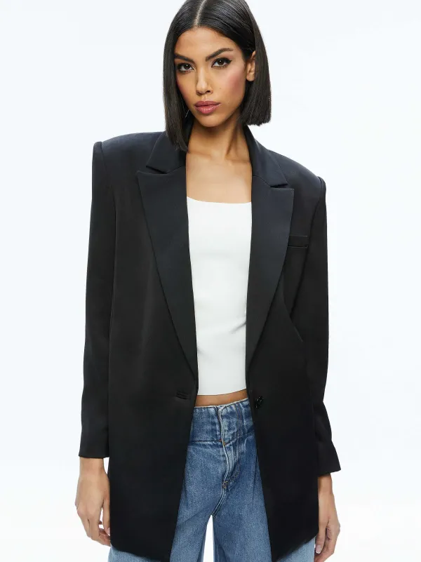 Women Alice and Olivia Colley Oversized Blazer