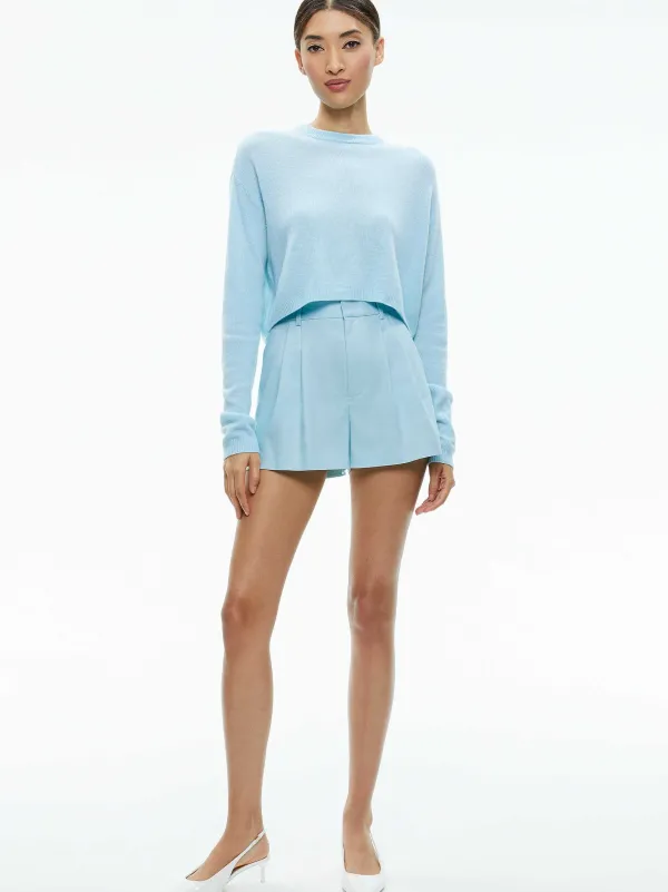 Women Alice and Olivia Conry Pleated Short