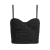 Women Alice and Olivia Damia Ruched Bustier Top