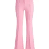 Women Alice and Olivia Danette High Rise Flare Slit Trouser