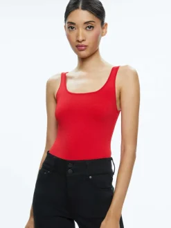 Women Alice and Olivia Daryn Full Length Sweater Tank