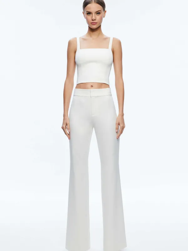 Women Alice and Olivia Deanna High Waisted Bootcut Pant