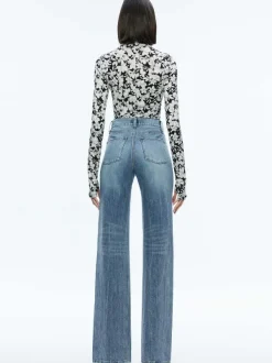 Women Alice and Olivia Delaina Turtleneck Top