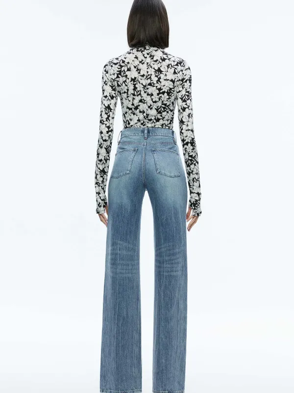 Women Alice and Olivia Delaina Turtleneck Top