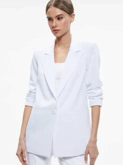 Women Alice and Olivia Denny Notch Collar Boyfriend Blazer