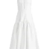 Women Alice and Olivia Diana Sleeveless Structured Midi Dress