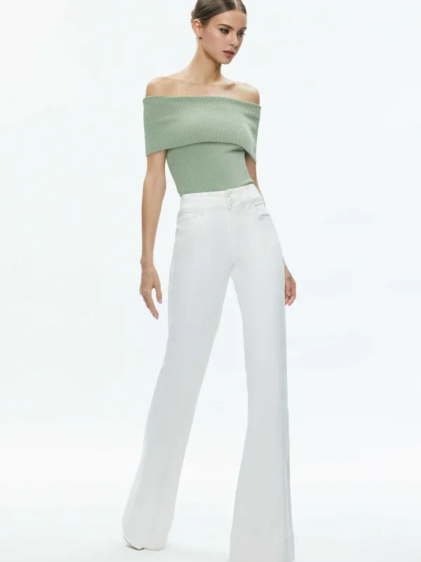 Women Alice and Olivia Dolan Foldover Sleeveless Pullover