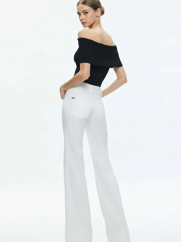 Women Alice and Olivia Dolan Foldover Sleeveless Pullover