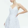 Women Alice and Olivia Domenica Embellished Mini Gown