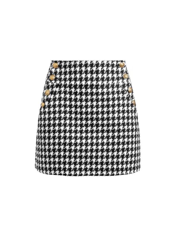 Women Alice and Olivia Donald Side Button Skirt