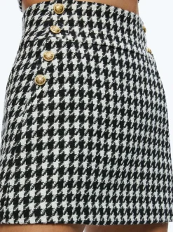 Women Alice and Olivia Donald Side Button Skirt