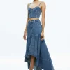 Women Alice and Olivia Donella High Low Skirt