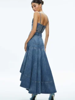 Women Alice and Olivia Donella High Low Skirt