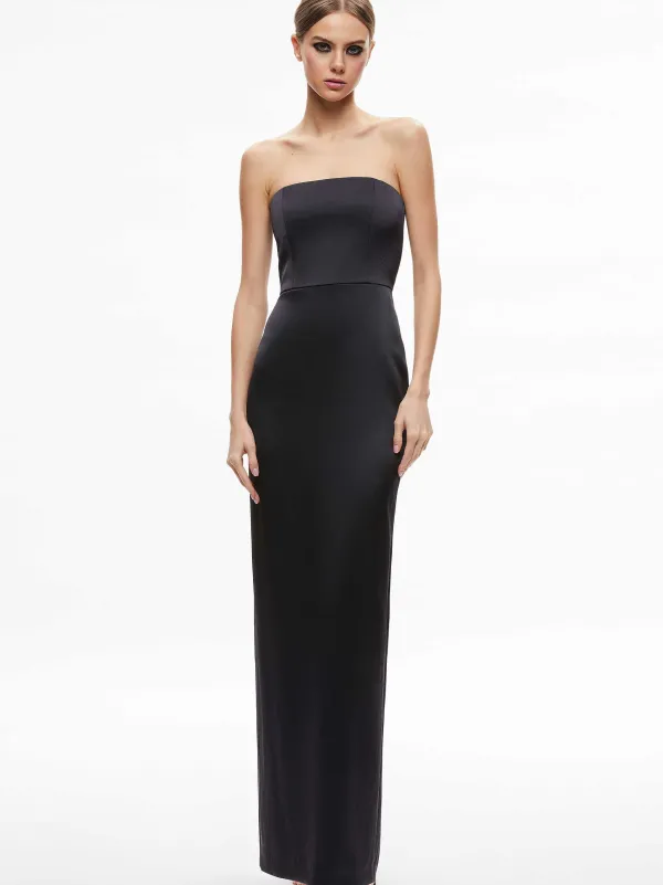 Women Alice and Olivia Doreen Strapless Maxi Dress