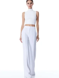 Women Alice and Olivia Dylan High Waisted Wide Leg Pant