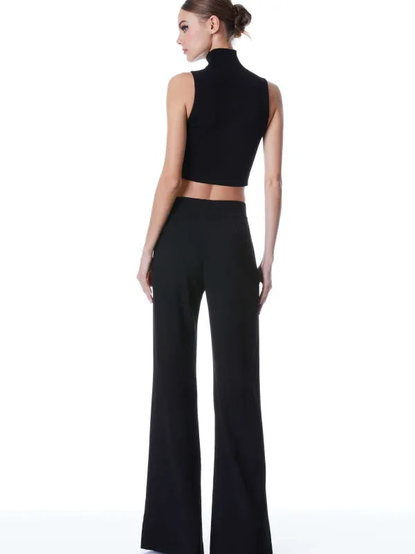 Women Alice and Olivia Dylan High Waisted Wide Leg Pant