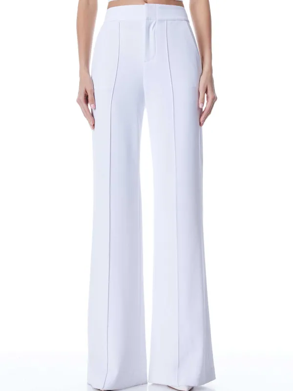 Women Alice and Olivia Dylan High Waisted Wide Leg Pant
