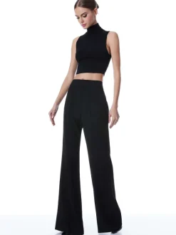 Women Alice and Olivia Dylan High Waisted Wide Leg Pant