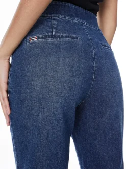 Women Alice and Olivia Dylan High Waisted Wide Leg Jean