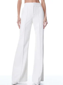 Women Alice and Olivia Dylan Vegan Leather Wide Leg Pant
